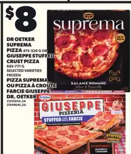 Independent City Market DR OETKER SUPREMA PIZZA 475-520g or GIUSEPPE STUFFED CRUST PIZZA 685-771g offer