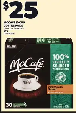 Independent City Market MCCAFÉ K-CUP COFFEE PODS, 30's offer