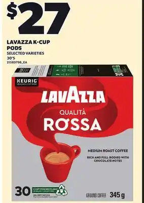 Independent City Market LAVAZZA K-CUP PODS, 30'S offer