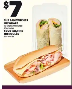 Independent City Market SUB SANDWICHES OR WRAPS, 230-300g offer