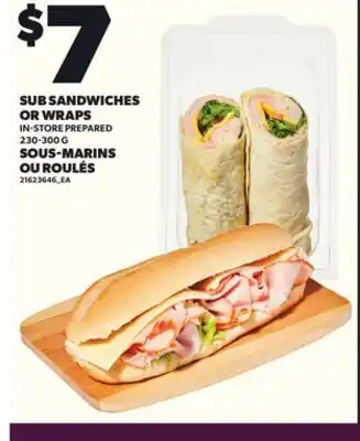 Independent City Market SUB SANDWICHES OR WRAPS, 230-300g offer