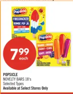 Shoppers Drug Mart POPSICLE NOVELTY BARS offer