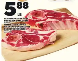 Independent City Market LAMB SHOULDER CHOPS LAMB OR FROZEN GOAT CHOPS offer