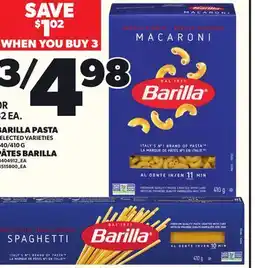 Independent City Market BARILLA PASTA, 40/410 G offer