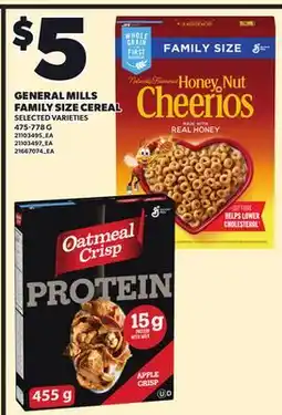 Independent City Market GENERAL MILLS FAMILY SIZE CEREAL, 475-778 G offer