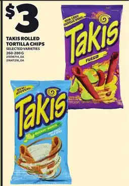 Independent City Market TAKIS ROLLED TORTILLA CHIPS, 260-280 G offer