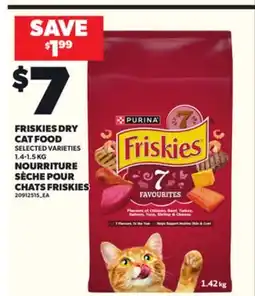 Independent City Market FRISKIES DRY CAT FOOD, 1.4-1.5 KG offer