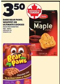 Independent City Market DARE BEAR PAWS, WHIPPET OR ULTIMATE COOKIES, 168 - 300 G offer