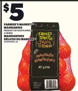 Independent City Market FARMER'S MARKET MANDARINS, 2 LB BAG offer