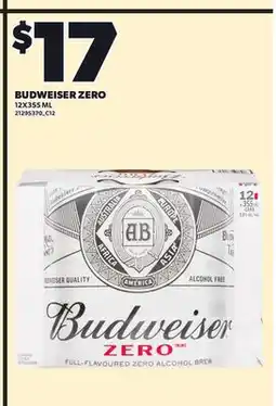 Independent City Market BUDWEISER ZERO, 12X355 ML offer