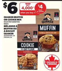 Independent City Market QUAKER MUFFIN OR COOKIE MIX, 900 G offer