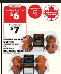 Independent City Market FARMER'S MARKET MUFFINS, 6'S offer