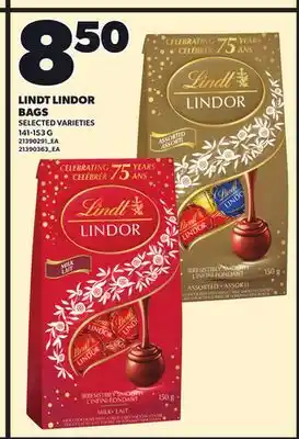 Independent City Market LINDT LINDOR BAGS, 141-153 G offer