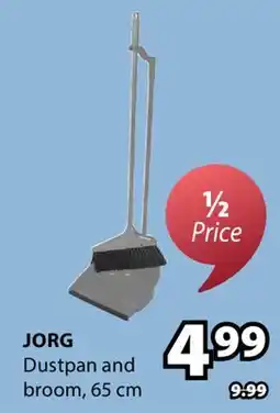 JYSK JORG Dustpan and broom offer