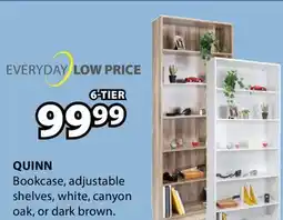 JYSK QUINN Bookcase, adjustable shelves offer