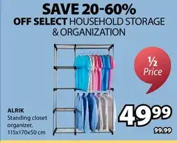 JYSK ALRIK Standing closet organizer offer