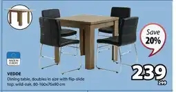 JYSK VEDDE Dining table offer