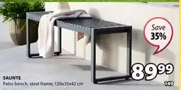 JYSK SAUNTE Patio bench offer