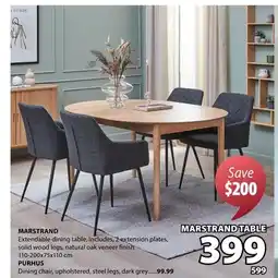 JYSK MARSTRAND, PURHUS Extendable dining table offer
