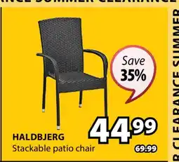 JYSK HALDBJERG Stackable patio chair offer