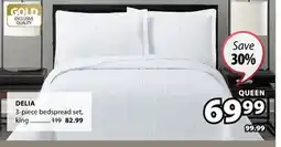 JYSK DELIA 3-piece bedspread set offer
