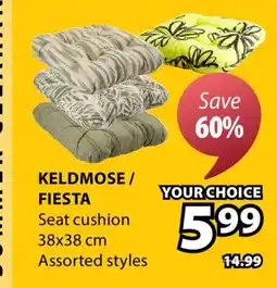 JYSK KELDMOSE / FIESTA Seat cushion offer