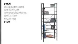 JYSK EVAN Black powder-coated offer