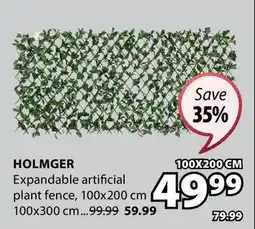 JYSK HOLMGER Expandable artificial plant fence offer