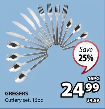 JYSK GREGERS Cutlery set, 16pc offer