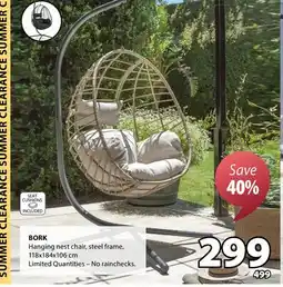 JYSK BORK Hanging nest chair offer