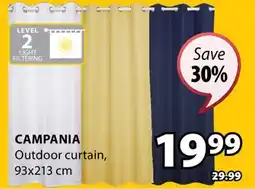 JYSK CAMPANIA Outdoor curtain offer