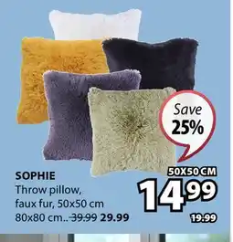 JYSK SOPHIE Throw pillow offer