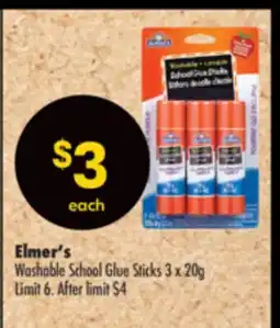 Shoppers Drug Mart Elmer's Washable School Glue Sticks offer