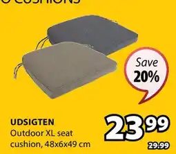 JYSK UDSIGTEN Outdoor XL seat cushion offer