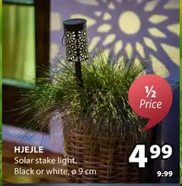 JYSK HJEJLE Solar stake light offer