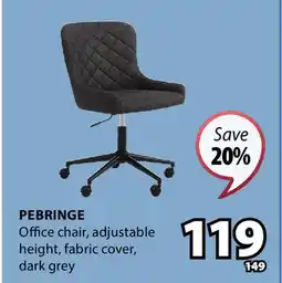 JYSK PEBRINGE Office chair offer