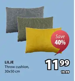JYSK LILJE Throw cushion offer