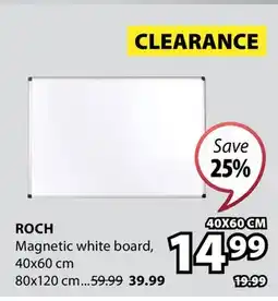 JYSK ROCH Magnetic white board offer