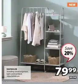 JYSK RAVNKILDE Standing closet organizer offer