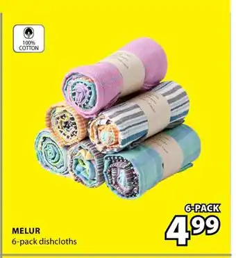JYSK MELUR 6-pack dishcloths offer