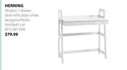 JYSK HERNING Modest 1-drawer desk offer