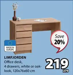 JYSK LIMFJORDEN Office desk offer