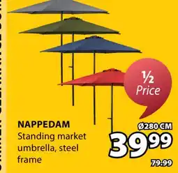 JYSK NAPPEDAM Standing market umbrella offer