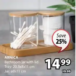 JYSK ARNICA Bathroom jar with lid Tray offer