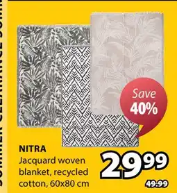 JYSK NITRA Woven blanket offer