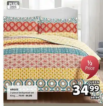 JYSK ARGOS 3-piece bedspread set offer