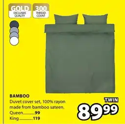JYSK BAMBOO Duvet cover set offer