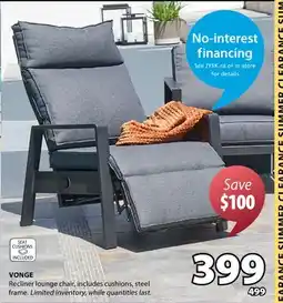 JYSK VONGE Recliner lounge chair offer
