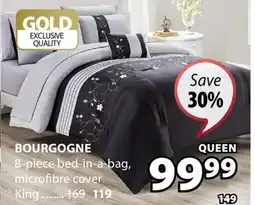 JYSK BOURGOGNE 8-piece bed-in-a-bag, microfibre cover offer