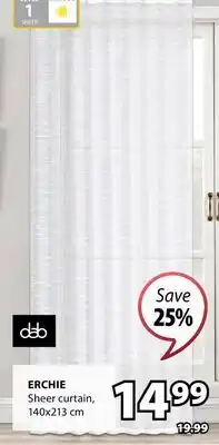 JYSK ERCHIE Sheer curtain offer